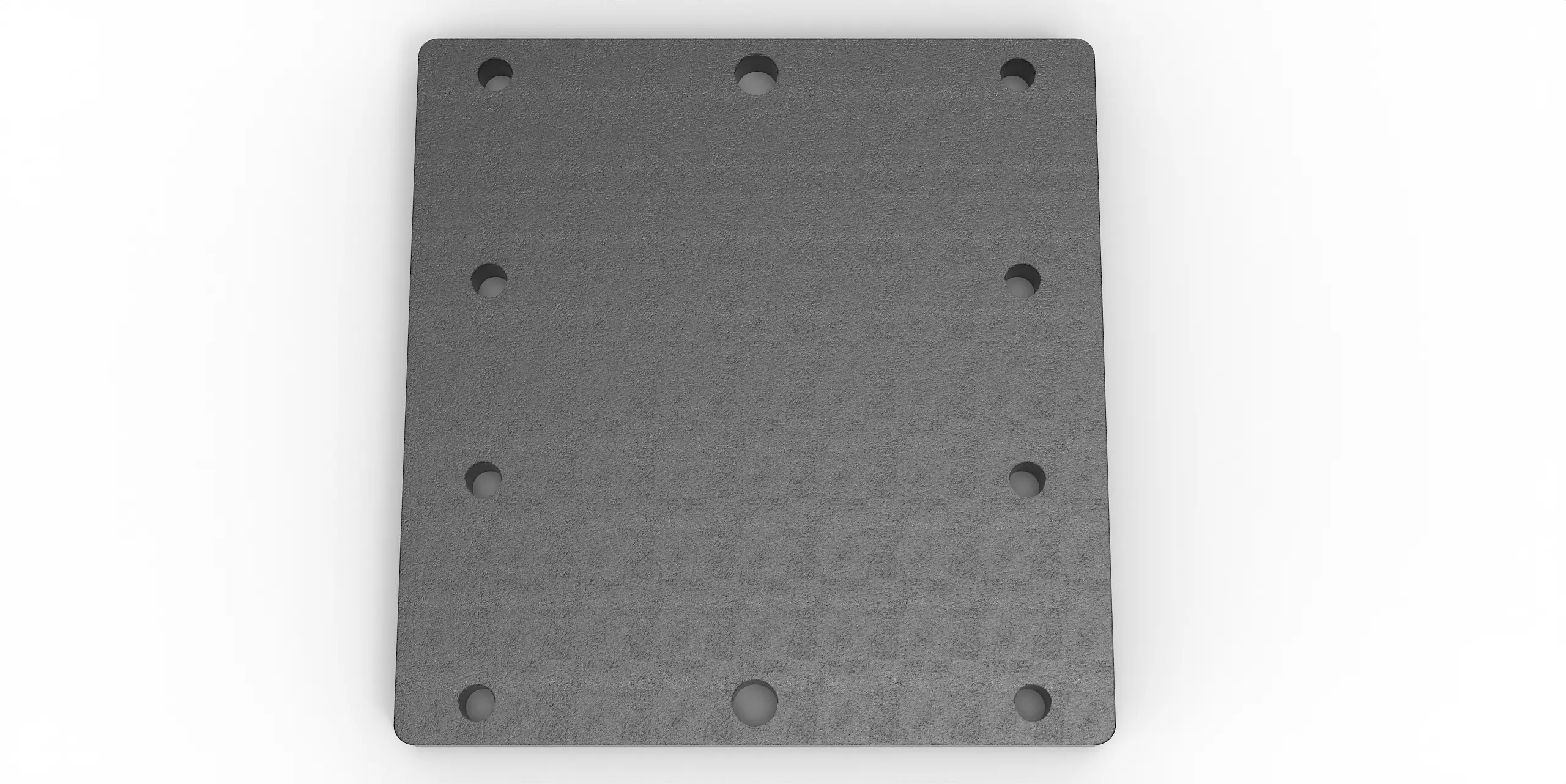 Häner Grundplatte 362x350 t=25 2xd22 8xM20 - Gewinde Groß