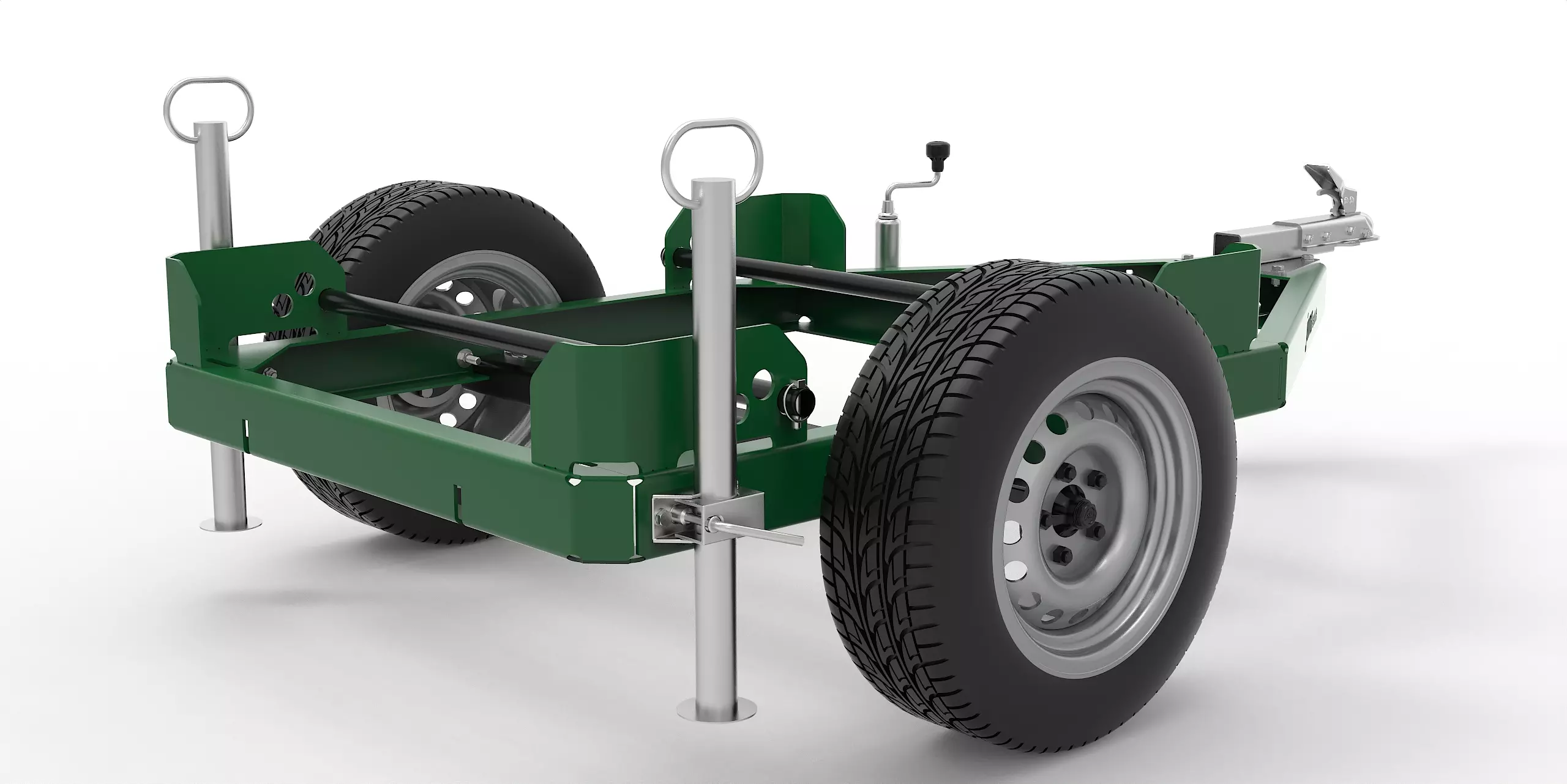Anhänger für IBC Container 1000L mobile Weidetränke ohne IBC-Tank Anhänger ohne Zubehör