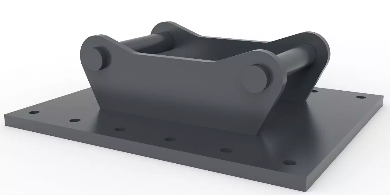 Aufnahmeplatte Farma BC18 - BC25 mit Wacker-Neuson EasyLock HS3