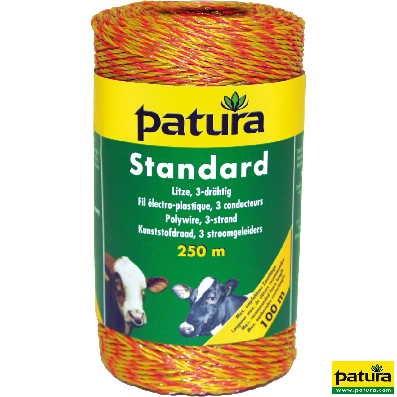 Standard Litze, 3 Niro 0,16 mm, gelb-orange, 250 m Rolle