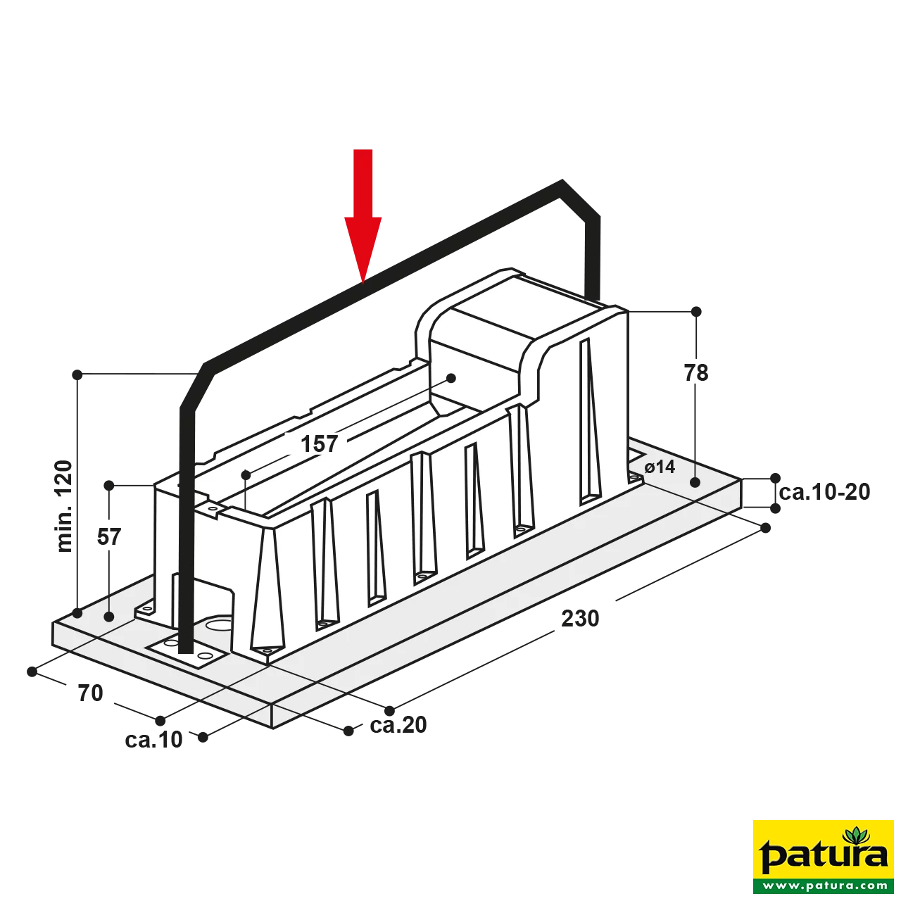 Thermo-Tränkewanne Mod. 6523, 150 Liter