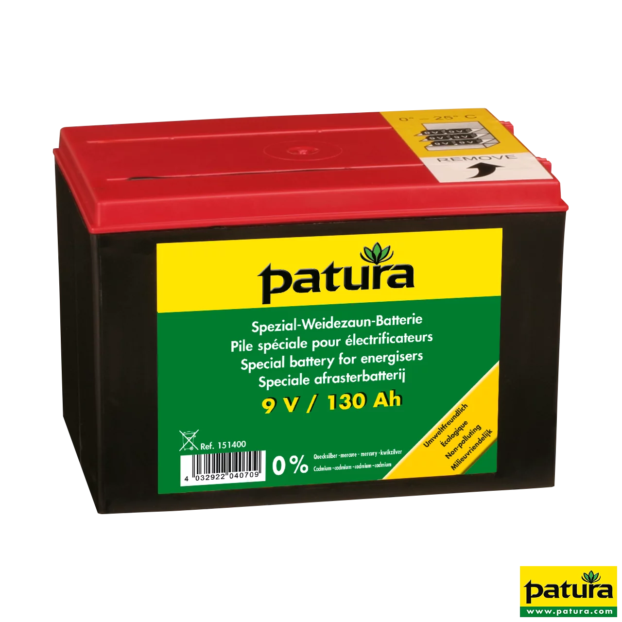 Spezial-Weidezaun-Batterie 9 V / 130 Ah