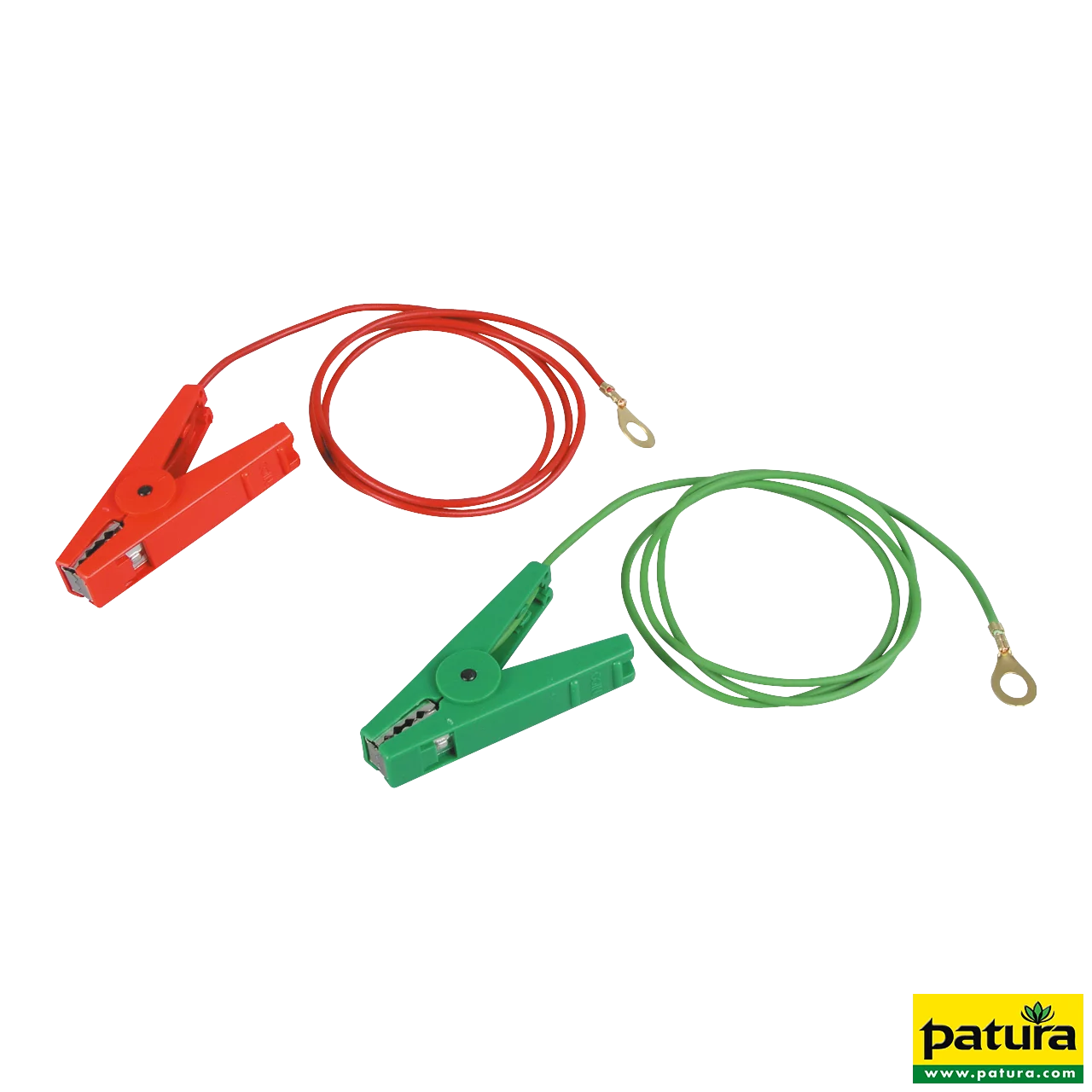 Zaun- und Erdkabelset, mit 2 Klemmen u. 8 mm Ringösen (1 Stück / Pack)