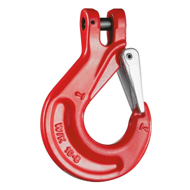 Schlupfhaken mit Falle, Gabelkopfhaken mit Sicherung 8mm oder 10mm - [ 8mm  ] 