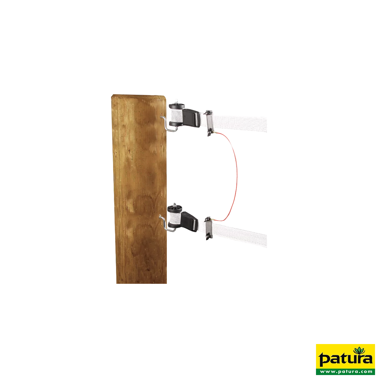 Zaunverbindungskabel B-Band, mit 2 Paar Edelstahl-Klemmplatten (1 Stück / Pack)