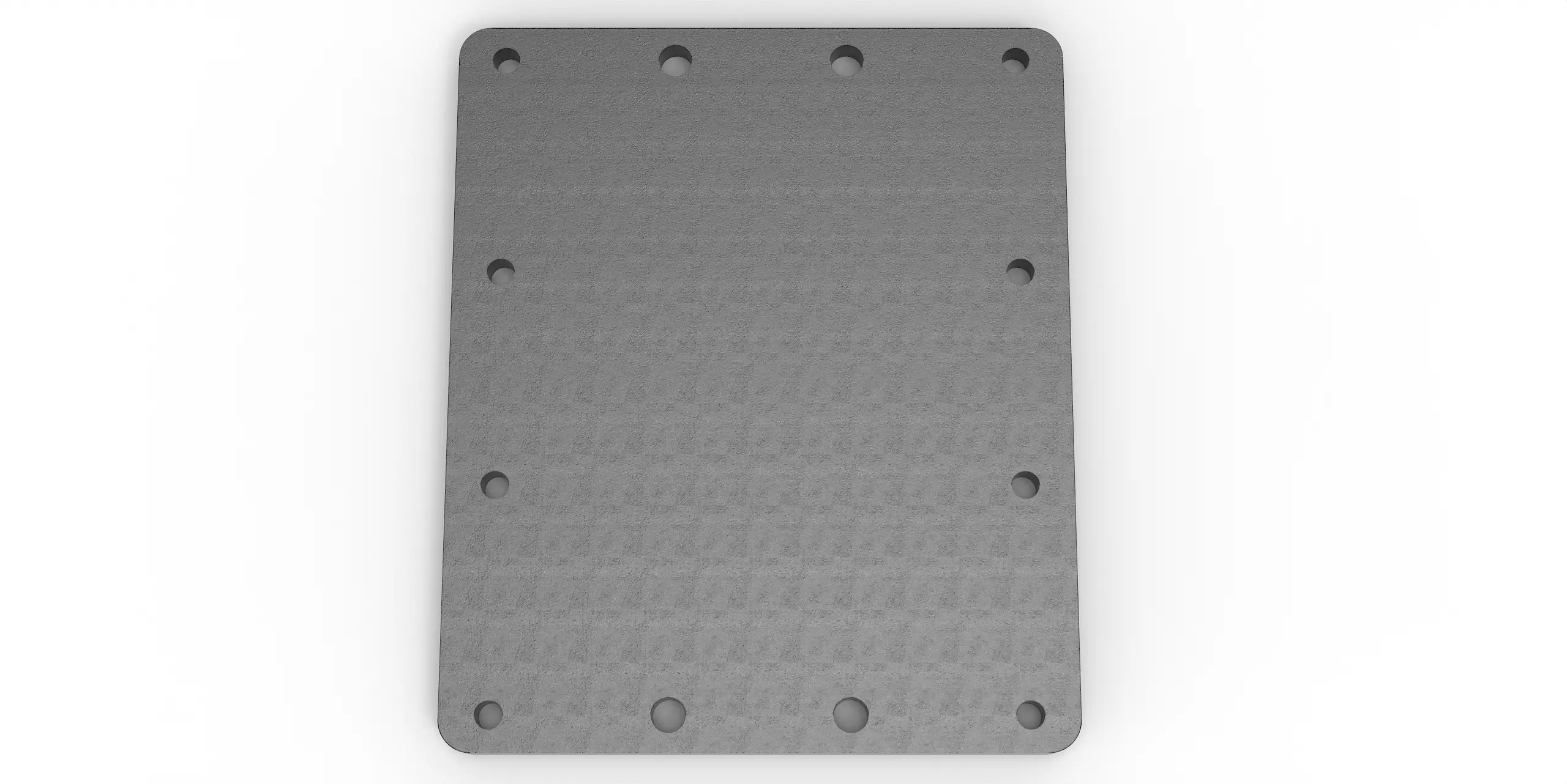 Häner Grundplatte 575x483 t=25 4xd26 8xM24 - Gewinde