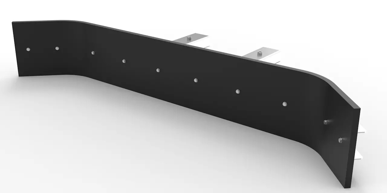 Schmutzschieber Joma-Tech mit Stapleraufnahme, verzinkt 2550mm