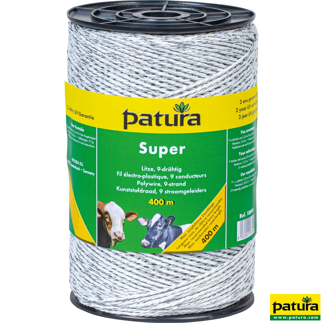 Super Litze, 400 m Rolle 9 Niro 0,20 mm, weiss