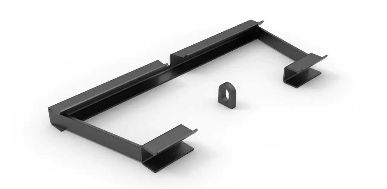 Koppelrahmen für Schäffer Hoflader (50mm Schiene)