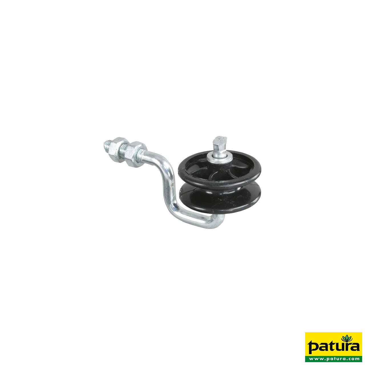 Eckrolle für Metallpfähle, mit metr. Gewinde M8 (6 Stück / Pack)