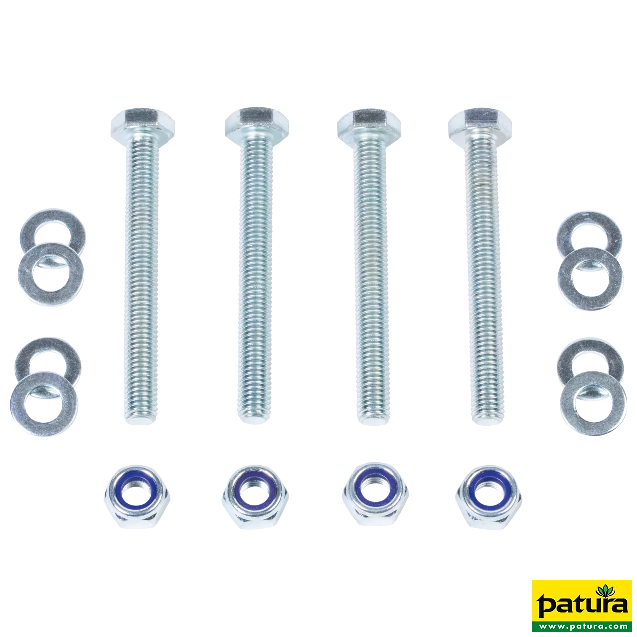 Montageset für 2 x Kratzbürste an Pfosten d=76 mm