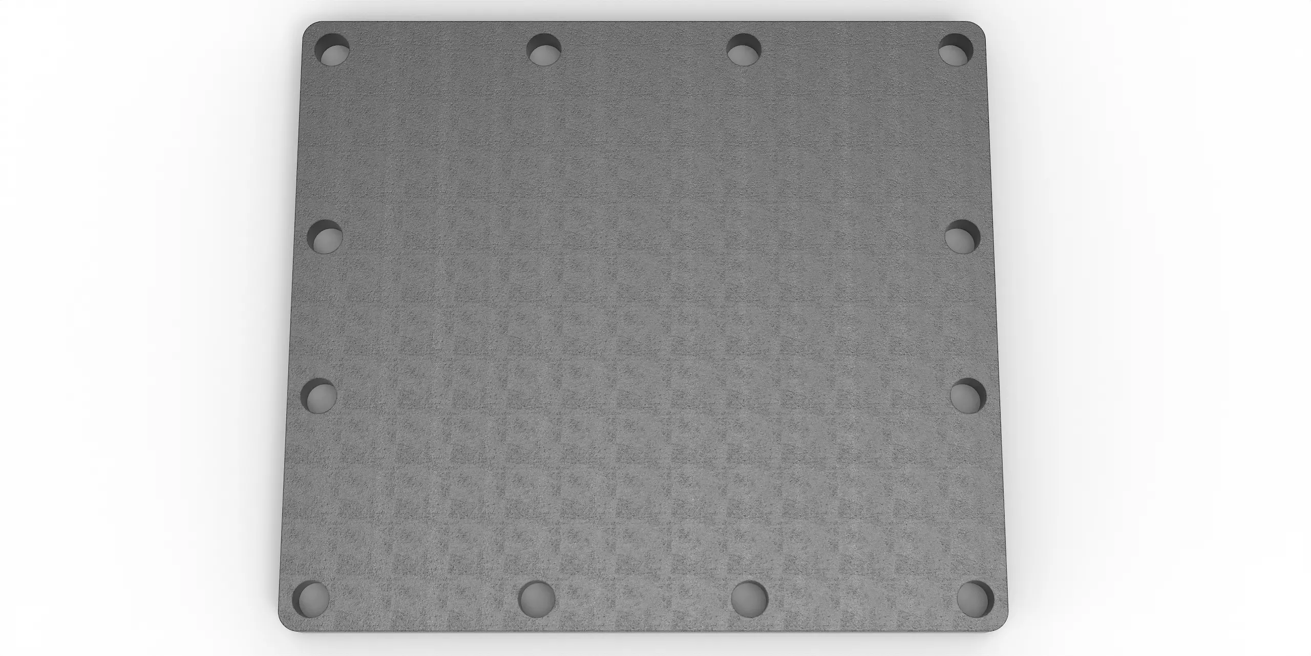 Häner Grundplatte 520x460 t=25 12xd26