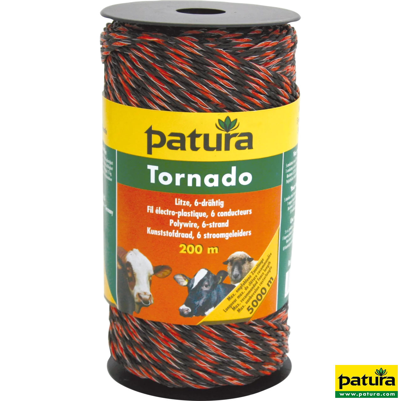 Tornado Litze, 200 m Rolle, braun-orange 5 Niro 0,20 mm, 1 Cu 0,30 mm
