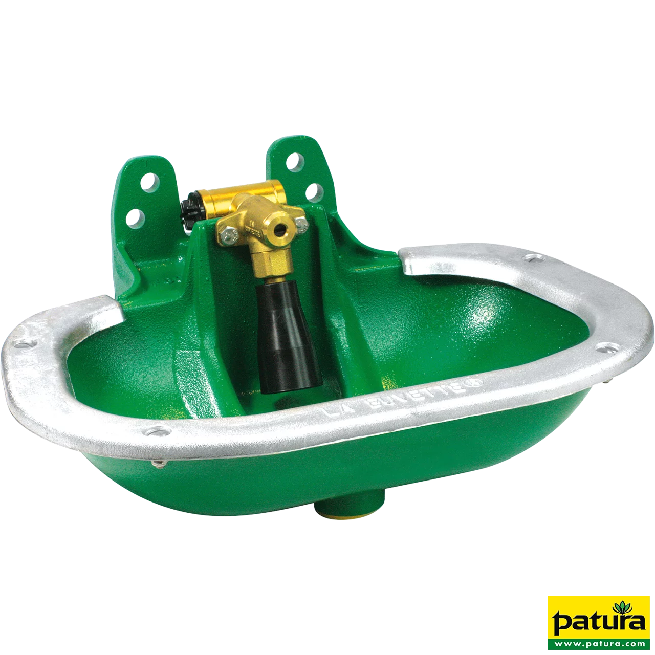 Rohrventil-Becken Mod. F60, Polycoat, Messingventil 3/4"
