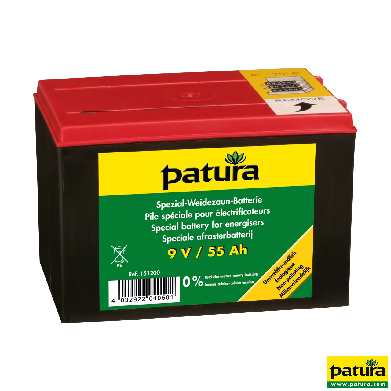Spezial Weidezaun-Batterie 9 V / 55 Ah