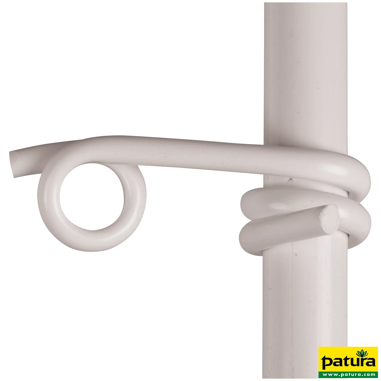 Kunststofföse weiß , f. Litzen/Seile für Pfähle mit 19 mm (25 Stück/Pack)