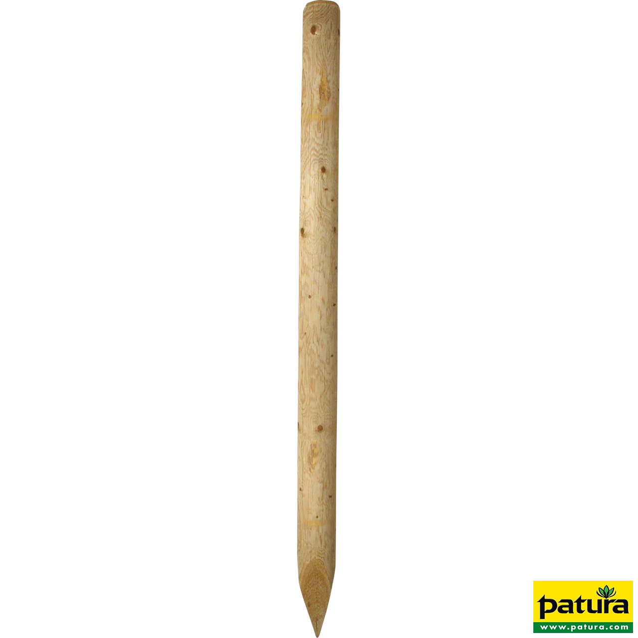 Holzpfosten, 1,75 m, imprägniert, gespitzt, d= 10 cm