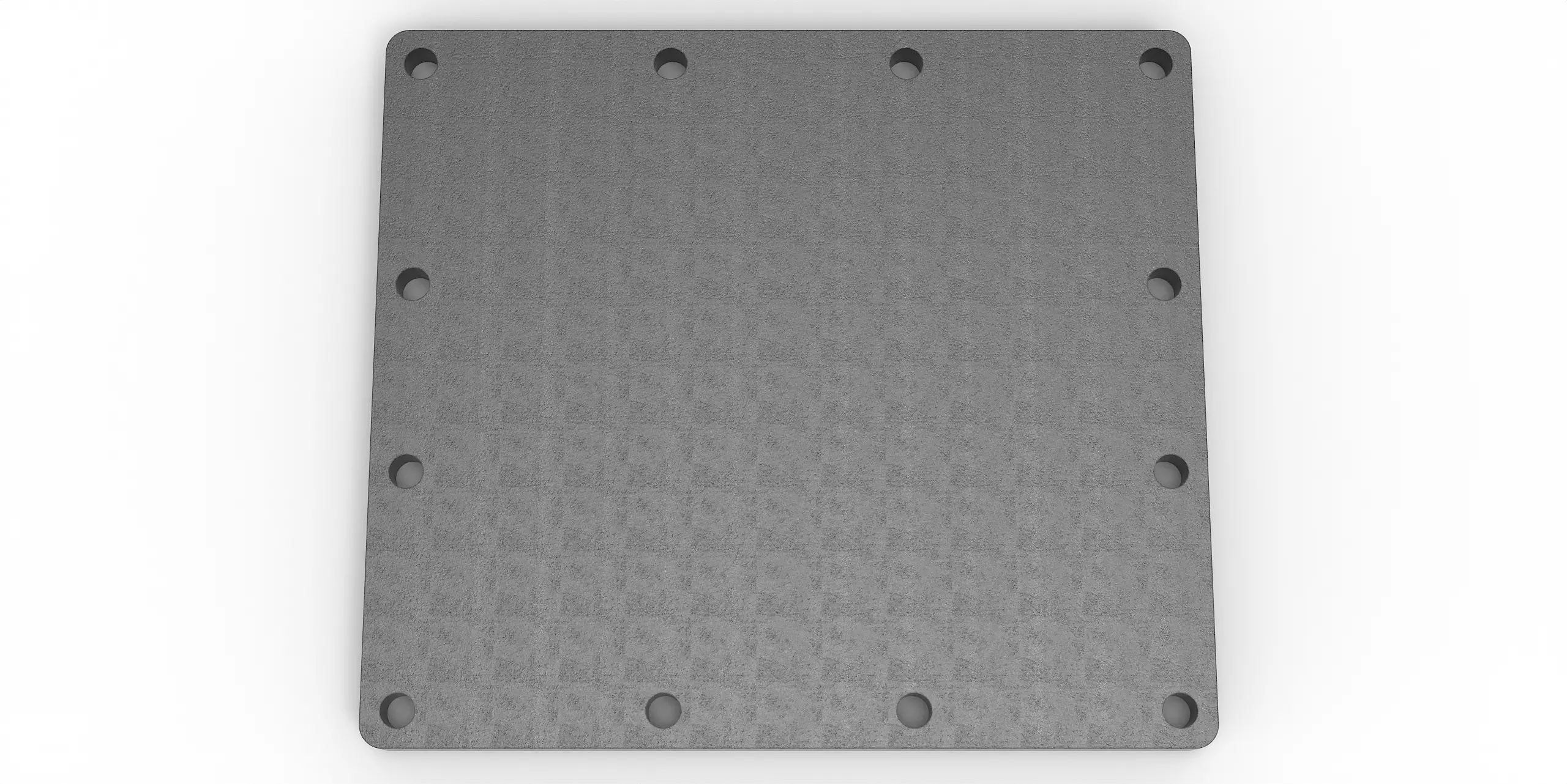 Häner Grundplatte 520x460 t=25 12xM24 - Gewinde