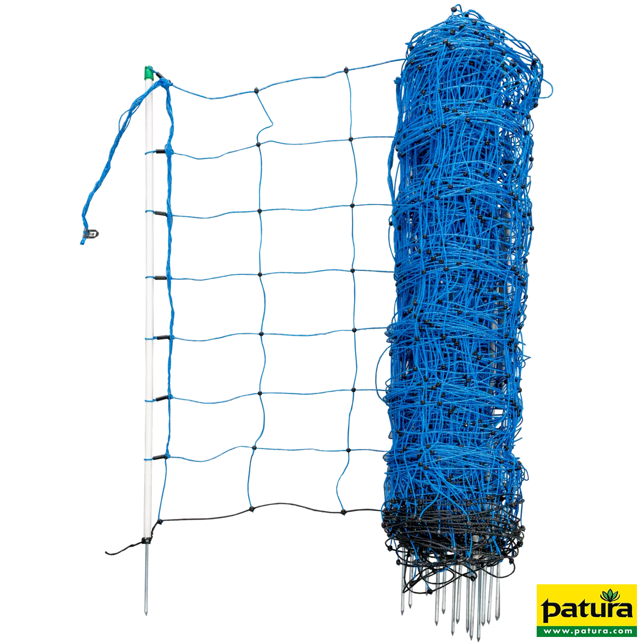 Tornado Elektrozaunnetz blau, h=90 cm, Doppelspitze, 50 m
