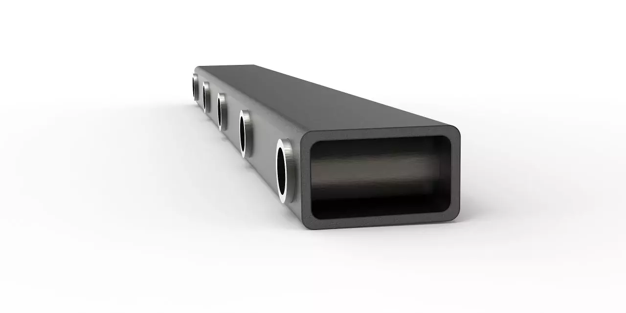 Zinkenträger mit eingeschweißten Hülsen / Buchsen in 870mm - 2400mm Arbeitsbreite - [ 870mm ]