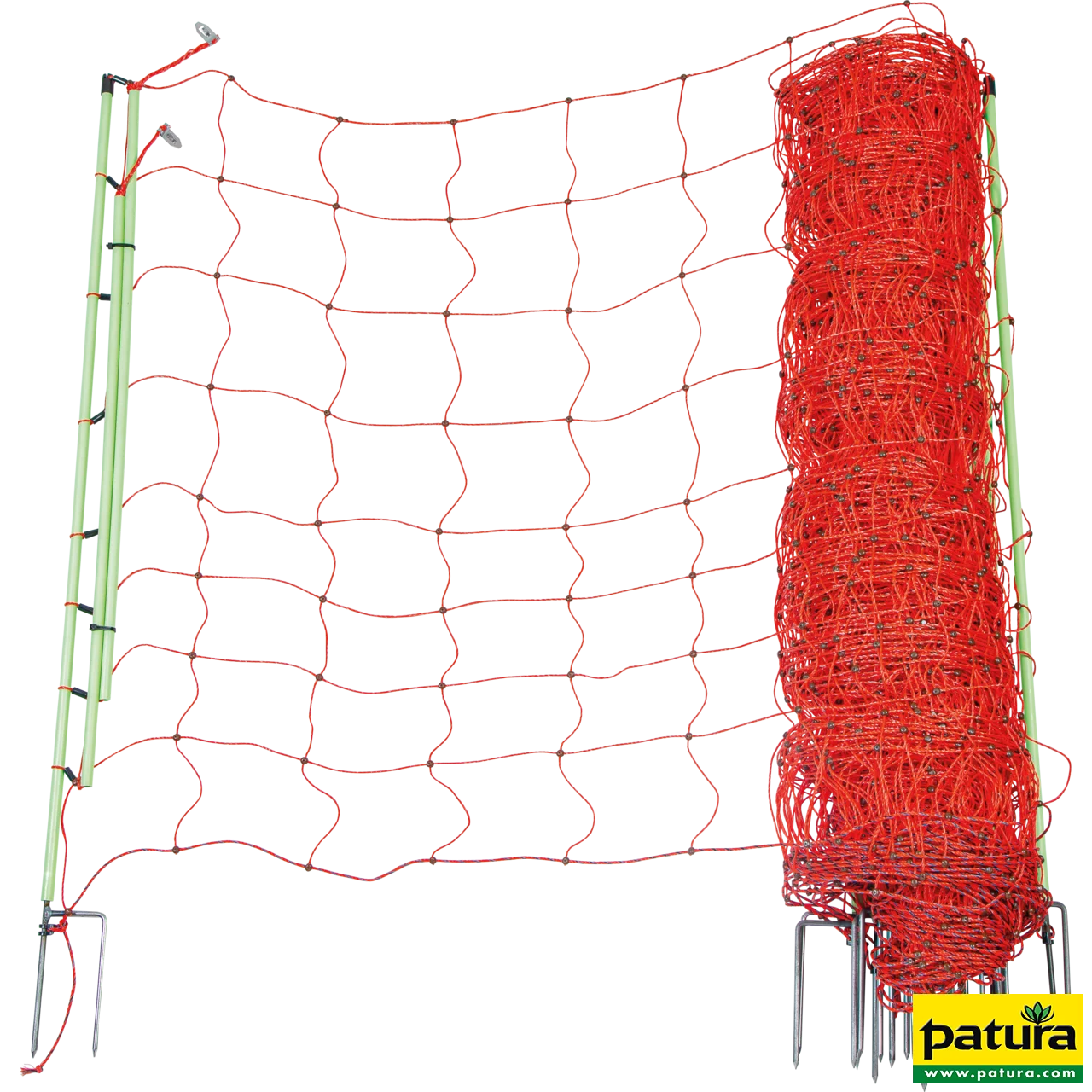 Elektrozaunnetz "plus/minus" 106 cm hoch mit Doppelspitze, 50 m