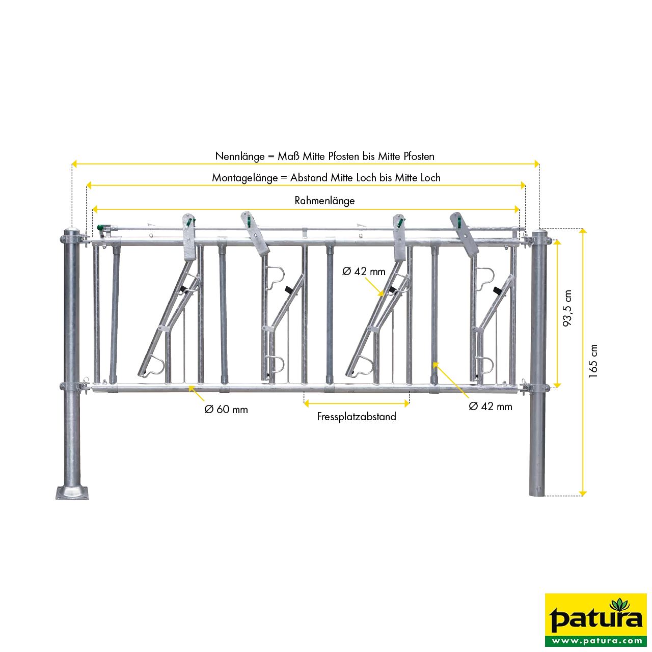 Selbstfangfreß gitter SV 6/4,4 6 Plätze, 4,4 m