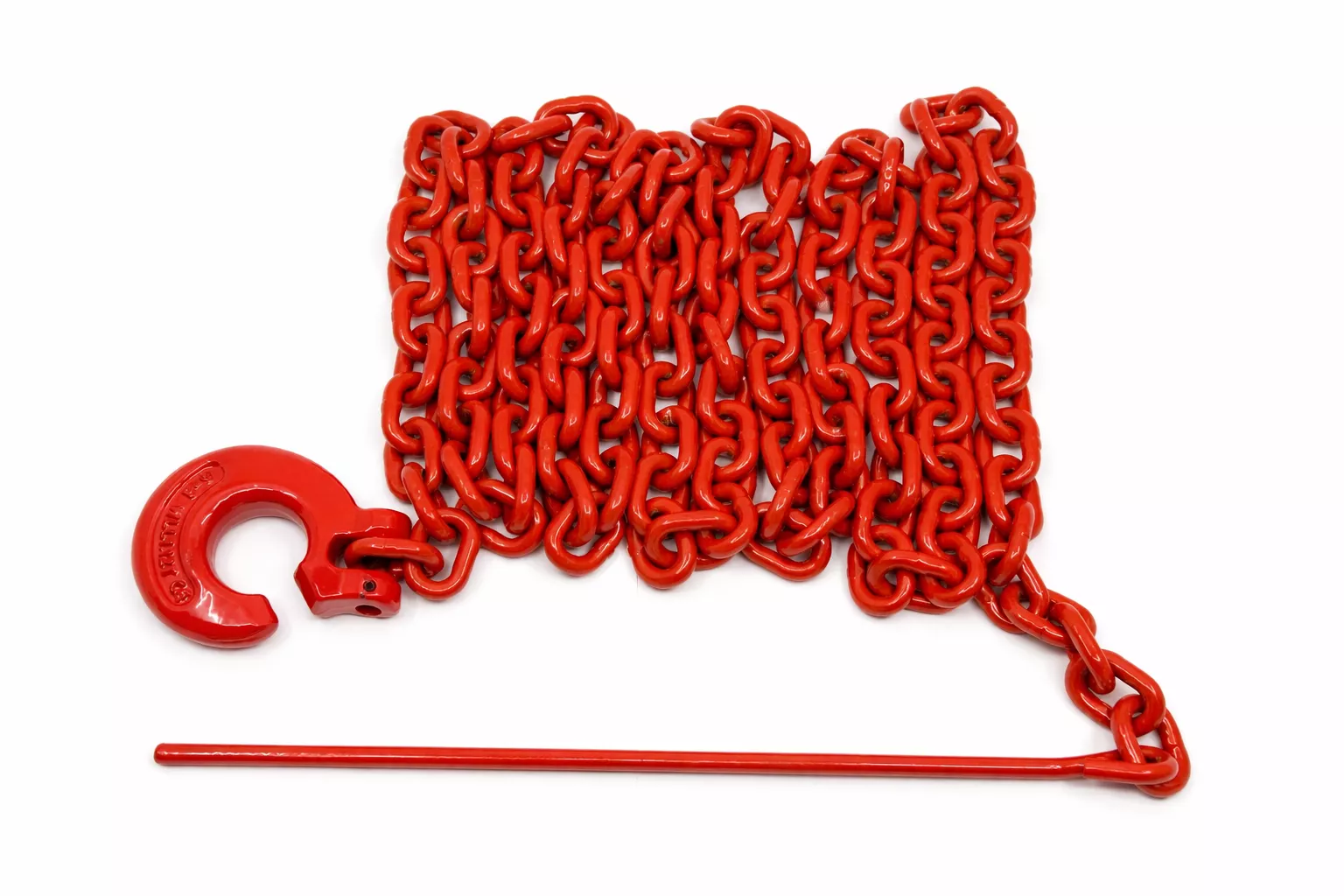 Chokerkette mit Nadel und Schlinghaken, rund 6 mm in 2,5 m Länge