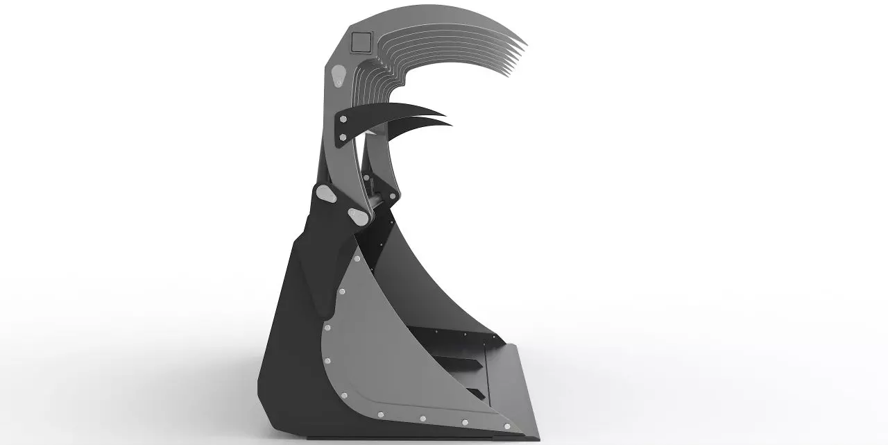 Greifschaufel Powergrip für Radlader - [ 1200mm einteilig ]