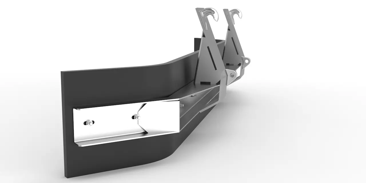 Schmutzschieber Joma-Tech mit Euroaufnahme, verzinkt 2550mm