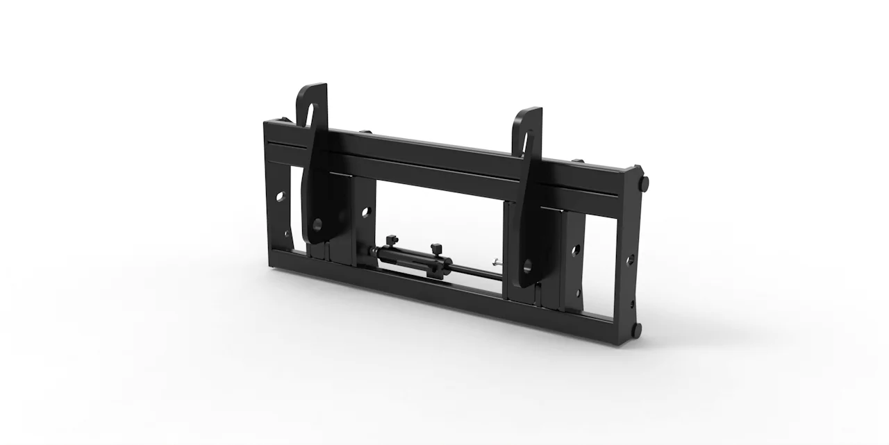 Joma-Tech Adapter von Radlader auf Euroaufnahme - Schnellwechsler Weidemann 40x37x325mm Hydraulische Verrieglung
