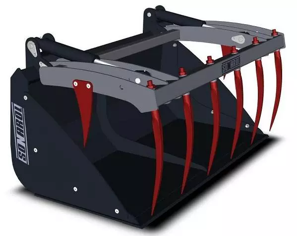 Schaufel mit Oberzange Sonarol, Euroaufnahme, 1500mm - 2100mm, Mistschaufel