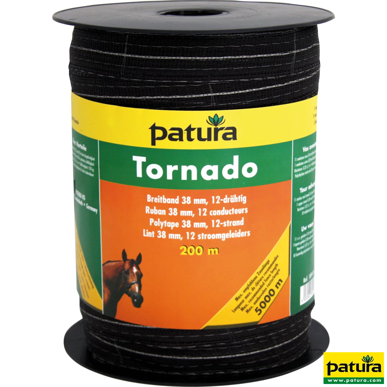 Tornado Breitband 38 mm, 200 m Rolle 11 Niro 0,16mm, 1 Cu 0,30mm, braun