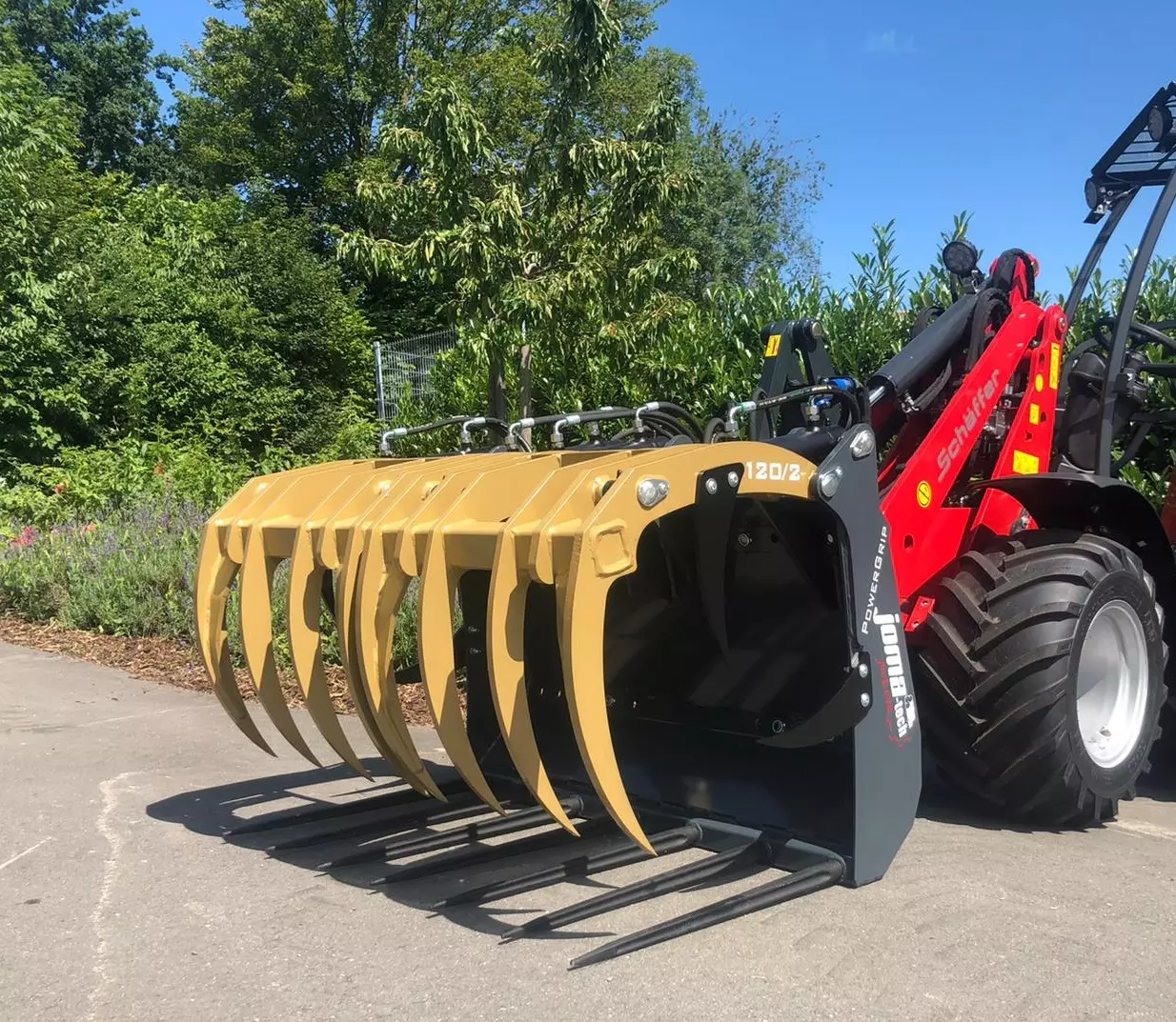 Krokodilgebiss PowerGrip für Radlader - [ 1100mm einteilig ]