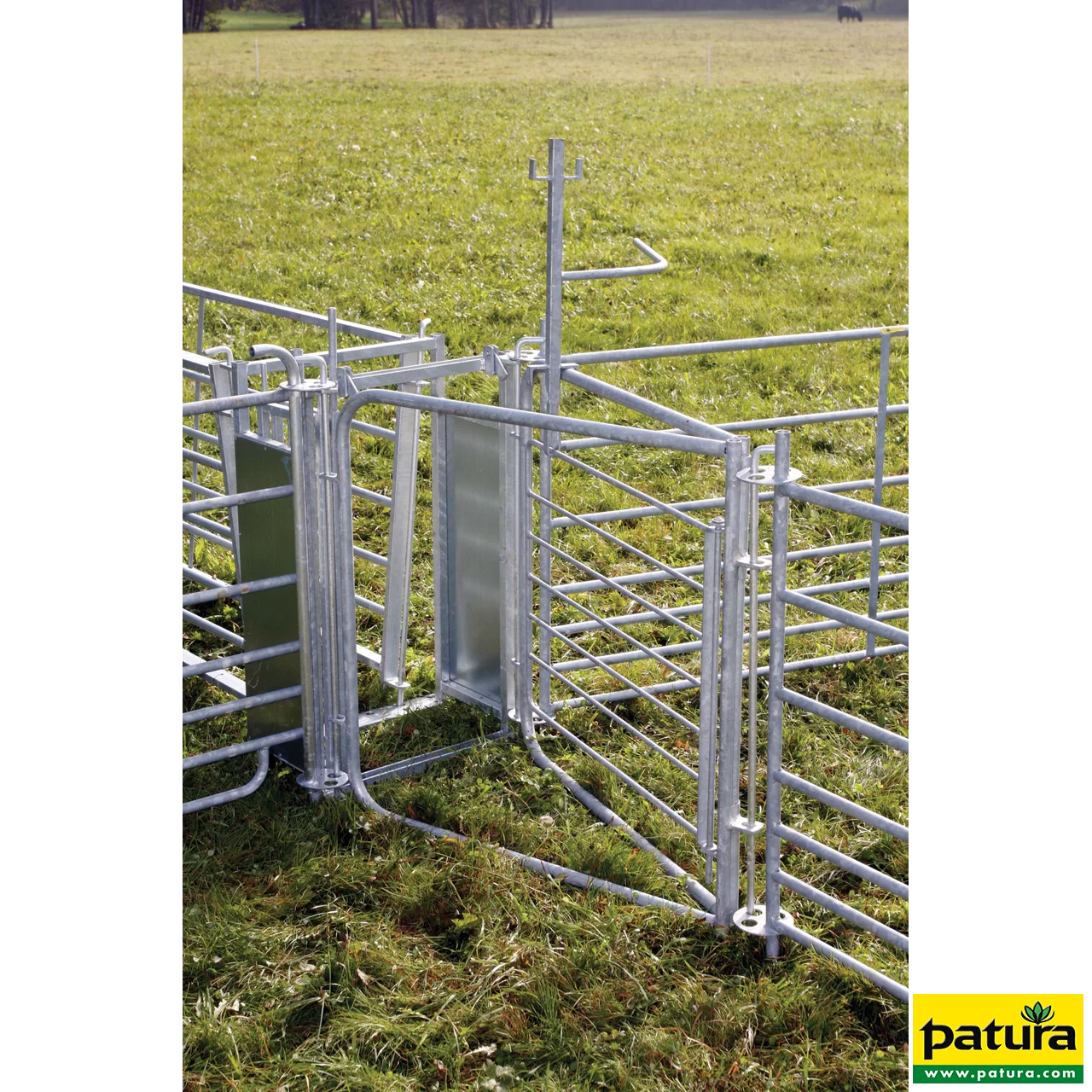 2-Wege-Sortiertor, für Schaf-Fanganlagen mit Bedienhebel, vz.