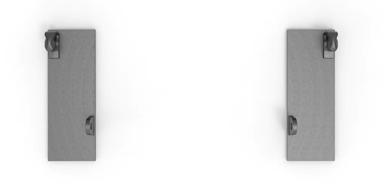 Euro Koppelplatten gerade 1 Paar (2 Stück)