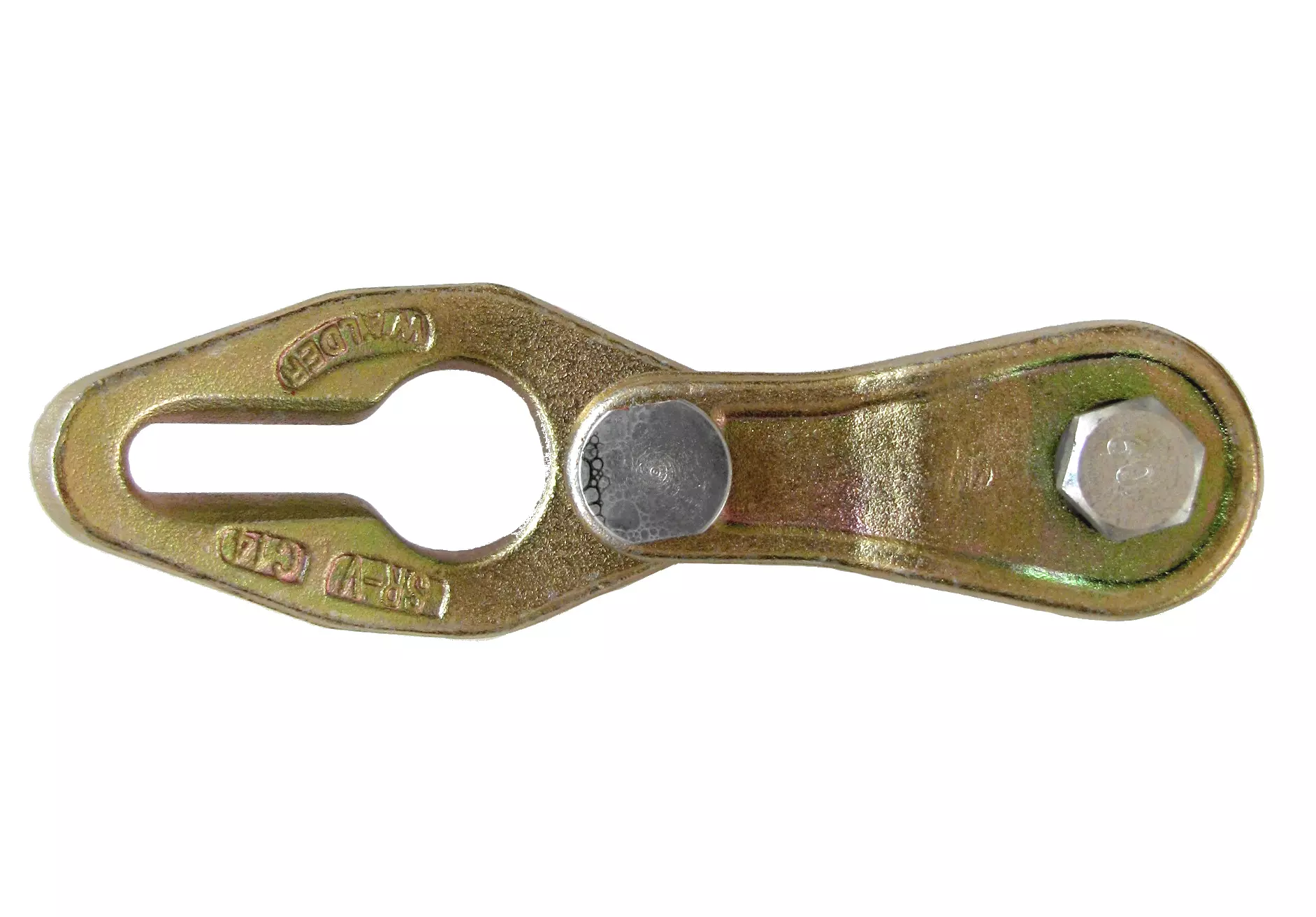 Seilrolle SRV-8 mit Verkürzungslasche für 8mm Forstkette - [ SRV-8 gelb verzinkt  ]