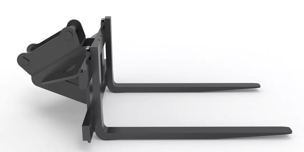 Palettengabel FEM2 passend zu Lehnhoff MS03 / SW03 inkl. 1200mm Zinken