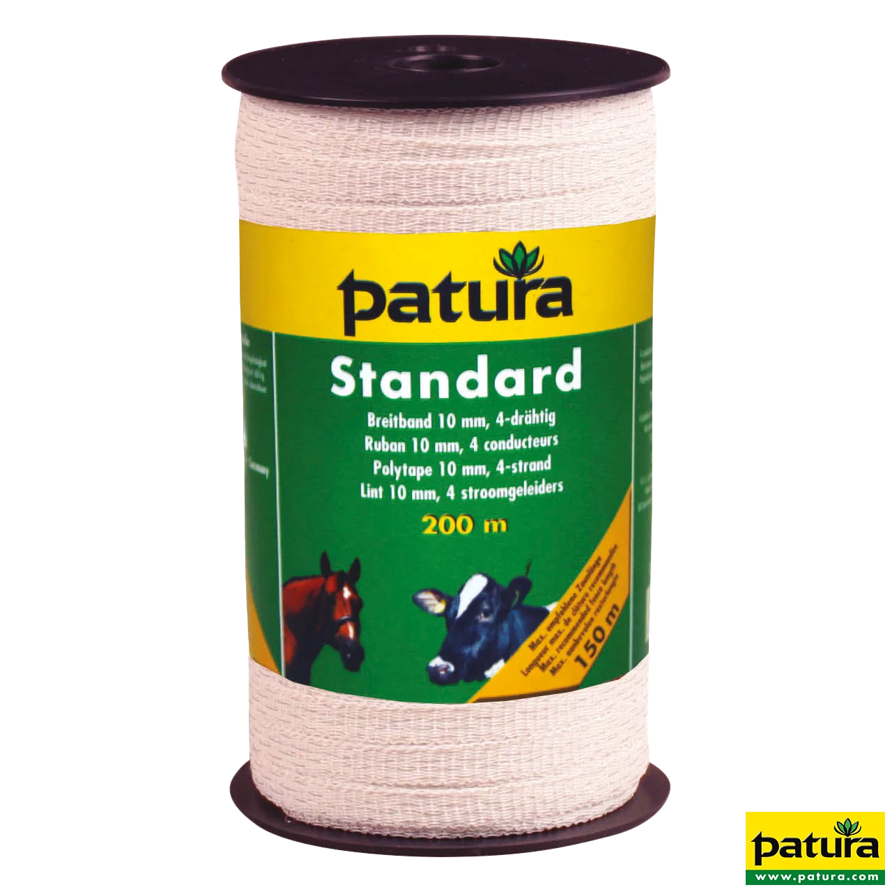 Standard Breitband 10mm, 200 m Rolle 4 Niro 0,16mm, weiss
