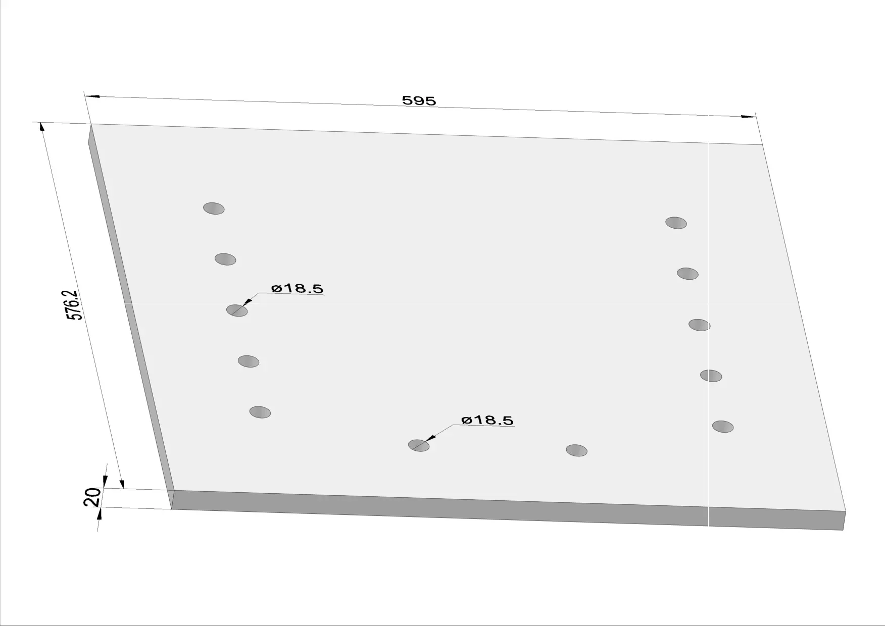 Häner Grundplatte Drehantrieb 80-5 - groß