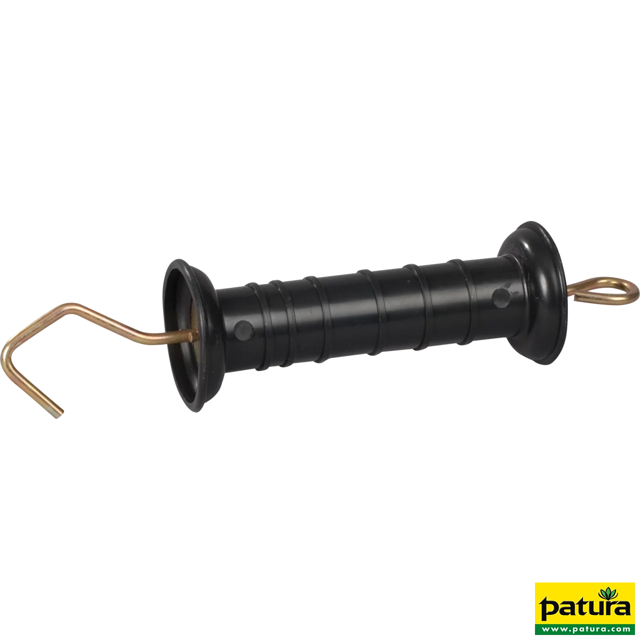 Torgriff, schwarz, mit Haken und Feder mit Zugbegrenzung (5 Stück / Pack)