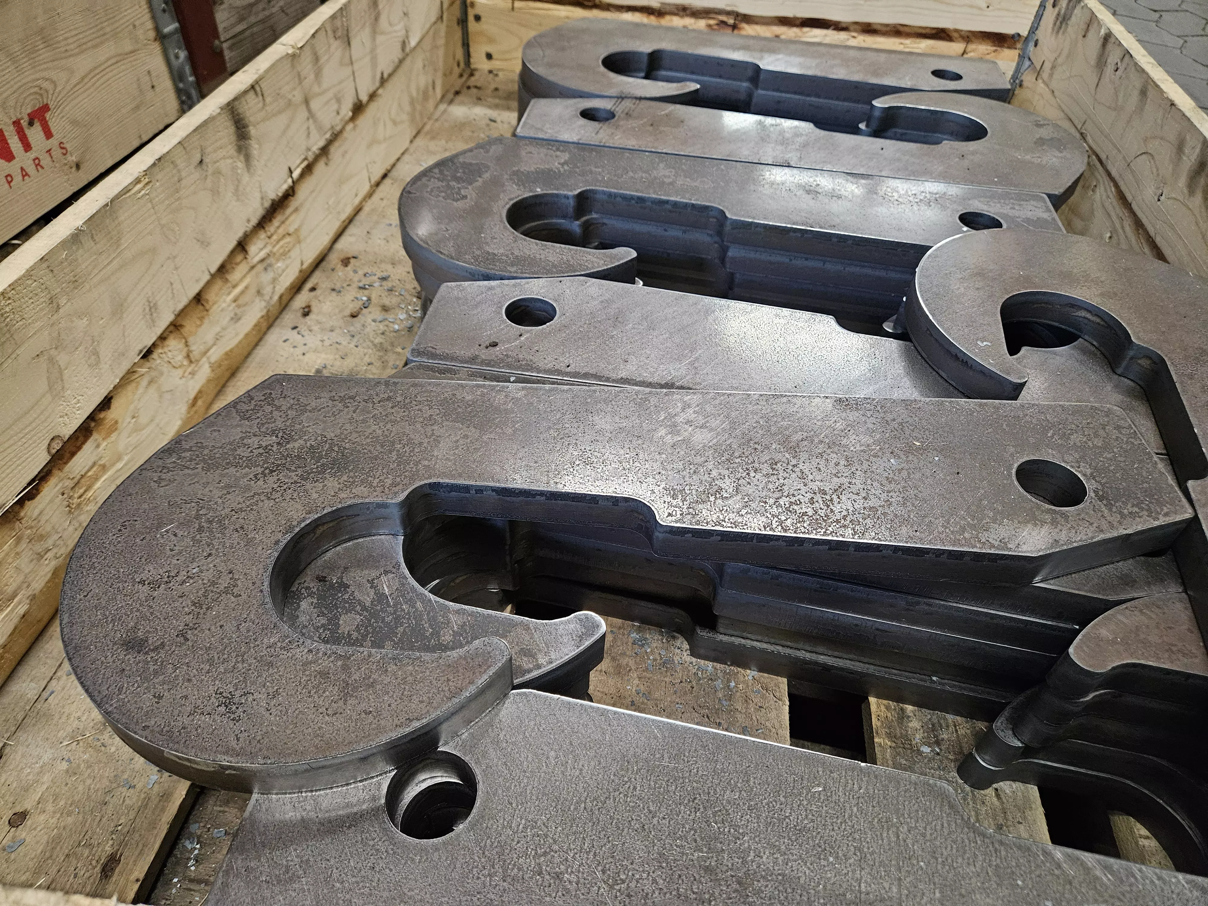 B-Ware - Koppelhaken New Holland 80x35x354 2 Stück (1 Paar) - Ungefräst