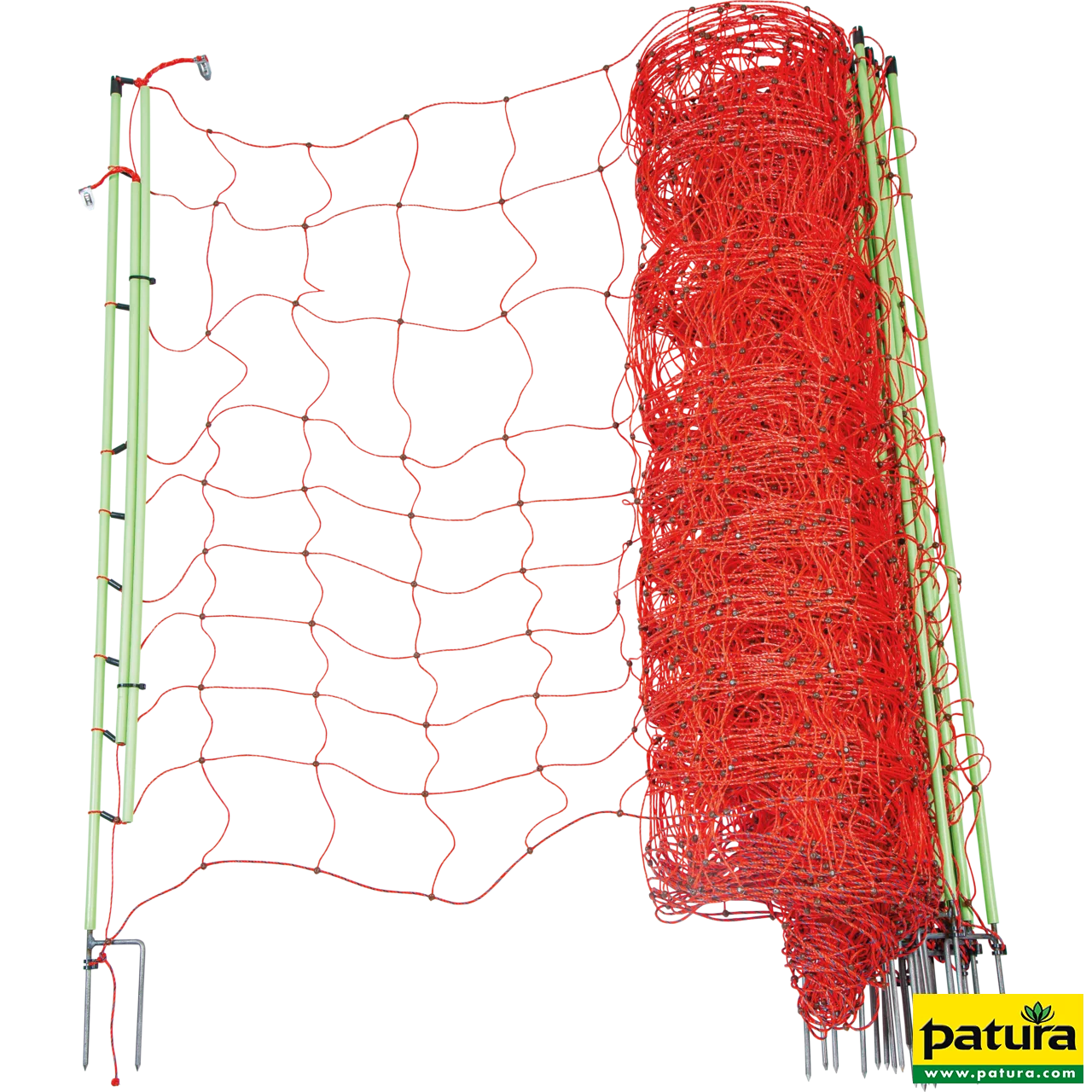 Elektrozaunnetz "plus/minus" 120 cm hoch mit Doppelspitze, 50 m