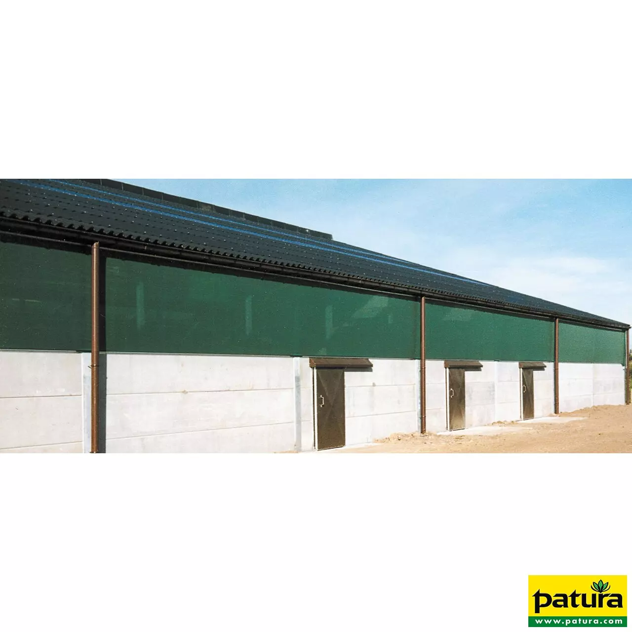 Windschutz-Hochleistungsnetz, Höhe 3,0 m Meterware, von 30 m bis 50 m Länge
