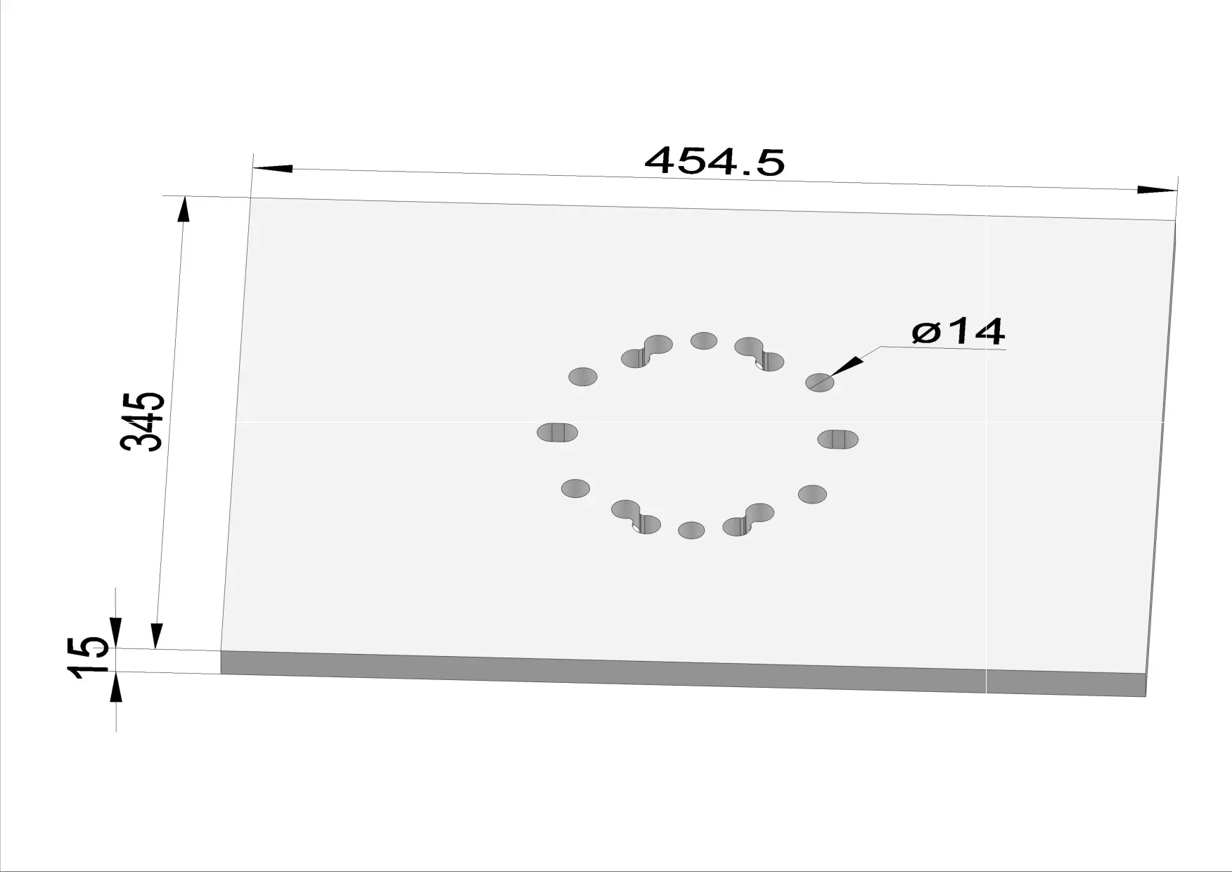 Grundplatte  GR30FF GR50FF - groß