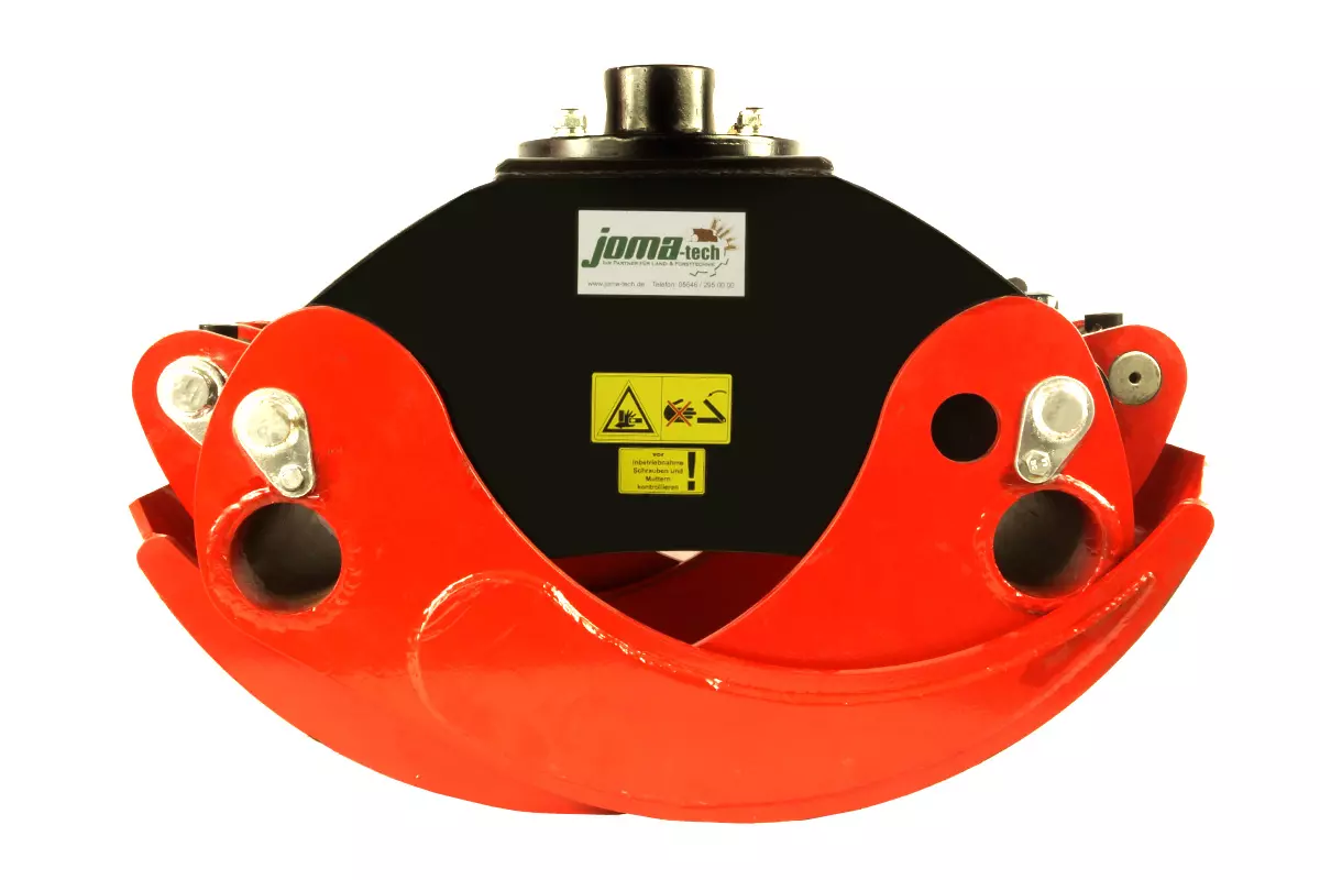 Kombianbaurahmen Euro- und Dreipunkt mit Forstgreifer OG19, Pendelgelenk und Rotator - [ FHR 3.000SF 3t geflanscht  ] 