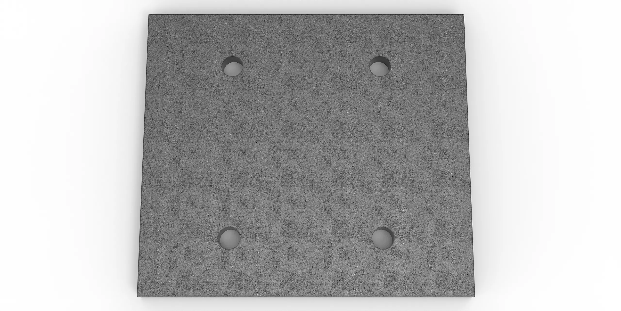 Häner Grundplatte 260x230 t=15 4xd17