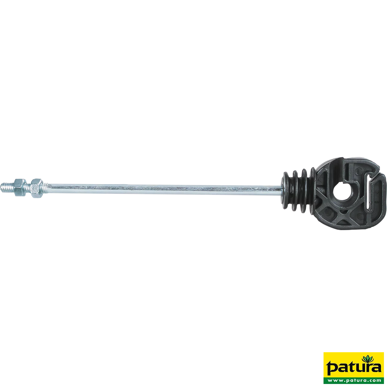 Seil- u. Bandisolator, langer Schaft, Länge 18 cm, Gewinde M6 (Pack 10 Stk)