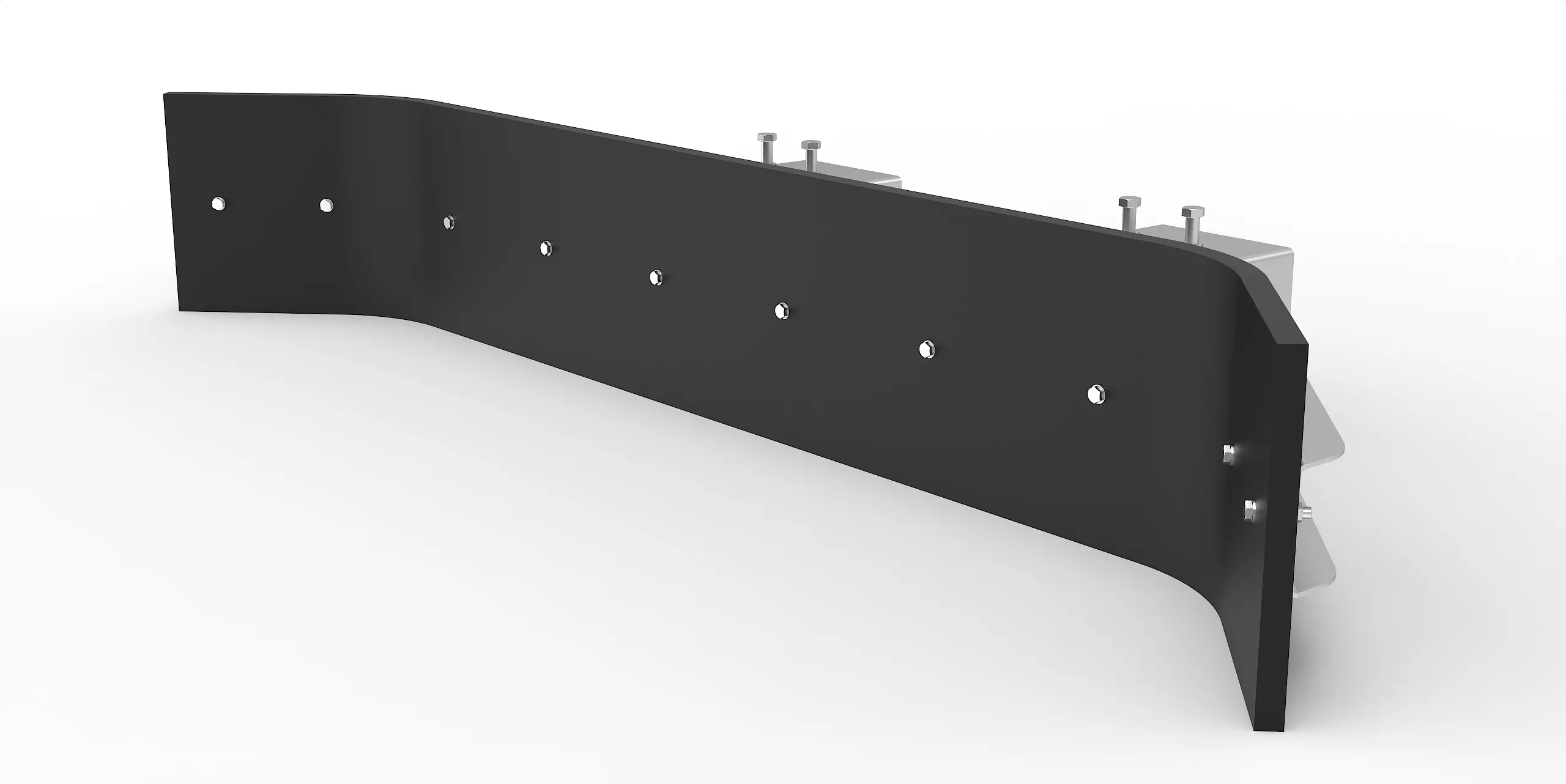 Schmutzschieber proLine mit Einfahrtaschen für große Gabelzinken 250x100 mm